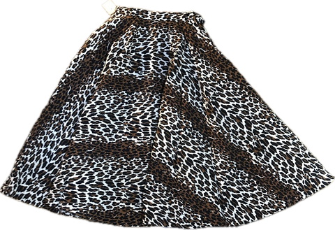 50s NOS McArthur Quilted Cheetah Circle Skirt    w25