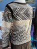 70s COLLAGE Brwn/Ivory Skirt Set       w30