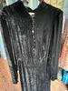 40s Blums-Vogue Black Velvet Gown      w31