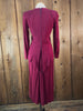 40s Scarlet Peplum Dress     W28