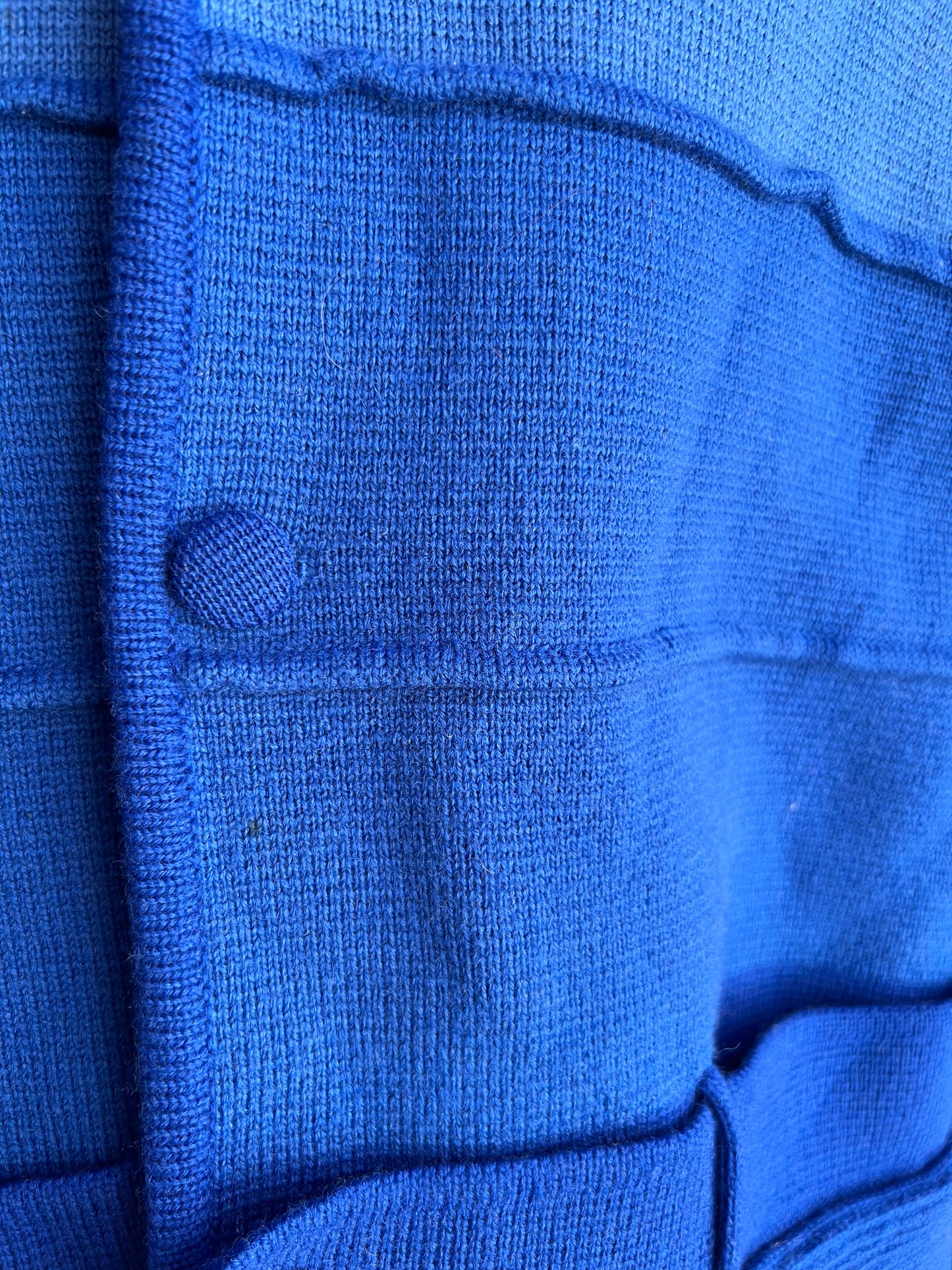 60s DAMON Blue Ombré Mens Cardigan     Xl