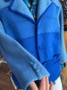 60s DAMON Blue Ombré Mens Cardigan     Xl
