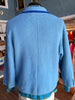 60s DAMON Blue Ombré Mens Cardigan     Xl