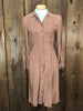 1940s Pam Paterson Rayon Dot Dress    W28