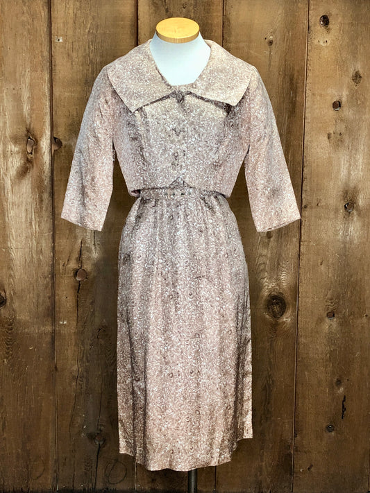 60s Harzfields Brown Dress Set     W29"