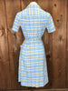 50s Activi-Tee Blu/Ylw Dress     W28"
