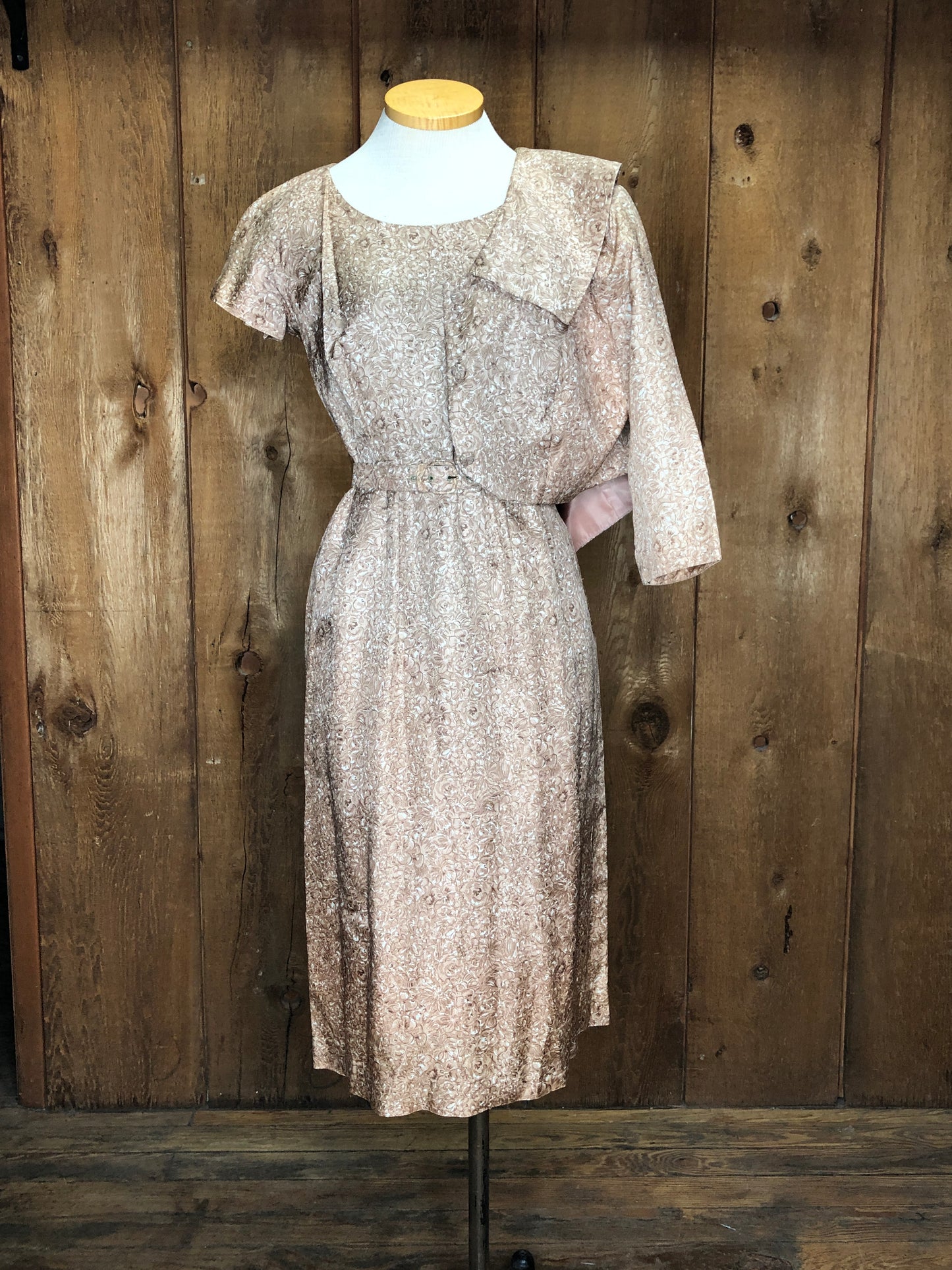 60s Harzfields Brown Dress Set     W29"