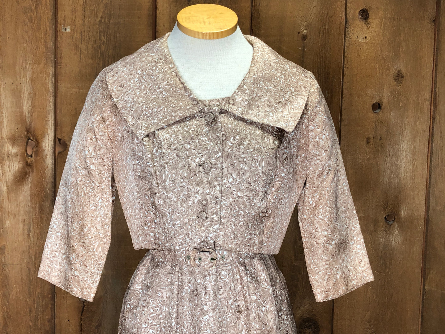 60s Harzfields Brown Dress Set     W29"