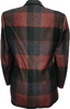 80s Majer Gordon Dusty Red Plaid Blazer    M