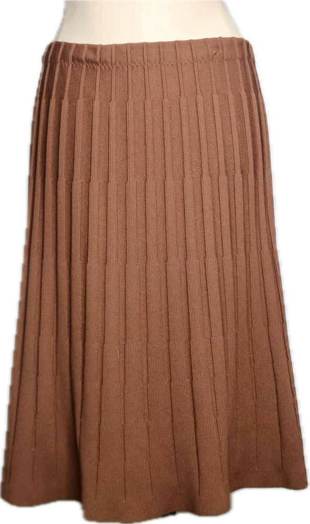 80s Givenchy Sport Brown Knit Skirt      w36