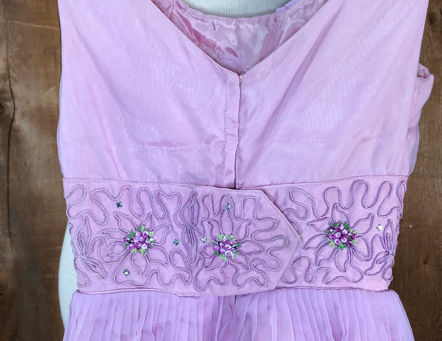 50s Lilac Organza Fit & Flare Dress    W23