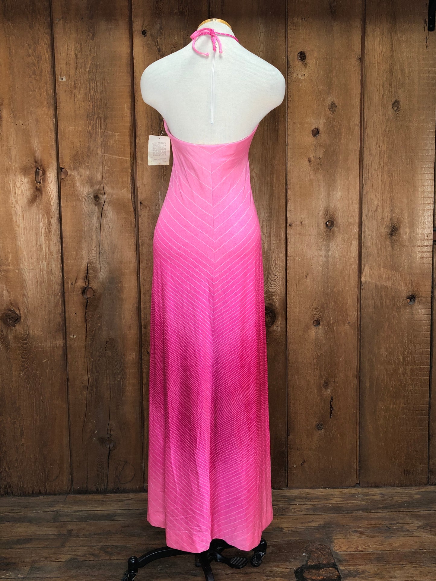 70s NOS DeWeese Pink Swim Dress     S/M