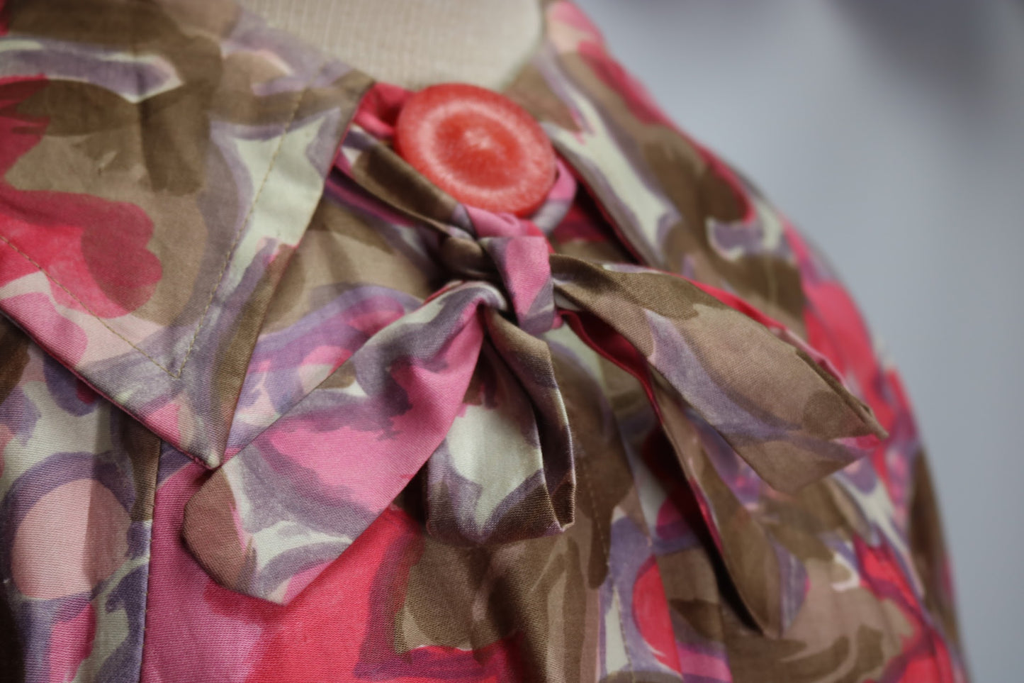 60s Raincrest Pink/Purple Floral Swing Jacket          XL