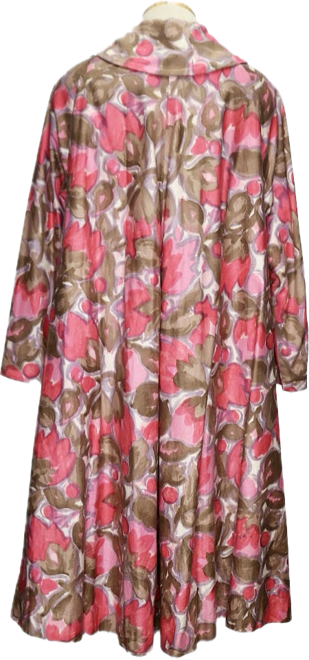 60s Raincrest Pink/Purple Floral Swing Jacket          XL