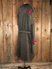 1920s House of Youth Brwn/Rd Cape Coat    S/M
