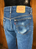 90s Levis 501  Dark  Boro Sashiko Jeans  32x31
