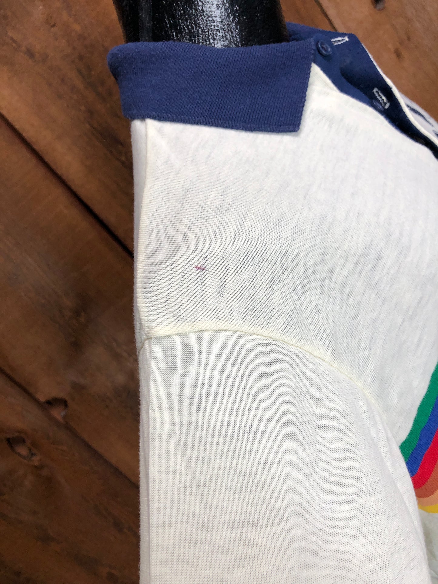 80s Collegiate Pacific Rainbow Polo   XL
