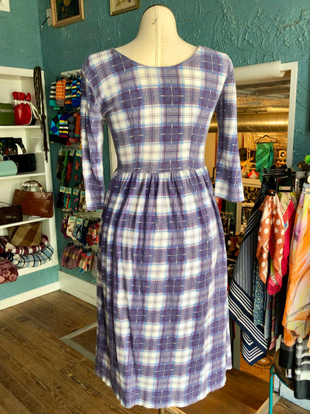 90s Next Era Plaid Jersey Dress          w32