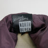 90s North Beach Plum Leather Swing Coat    S