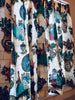 1950s Barkcloth Olive Oil Kitchen Curtains - 2 Panels