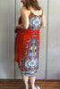 Y2K Vermilion Paisley River Dress       M