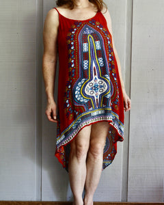 Y2K Vermilion Paisley River Dress       M