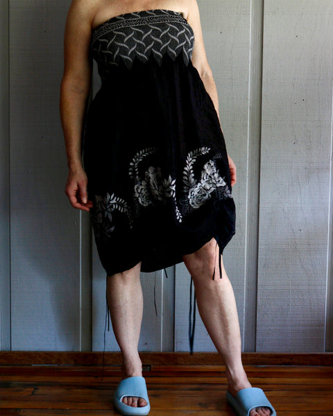 00s Blk/Wht Geometric & Floral Sundress   M