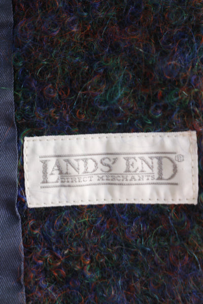 00s Lands End Multicolor Mohair Blazer      M