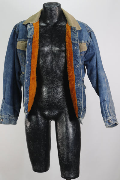 60s Big Smith Denim & Corduroy Ranch Jacket        M