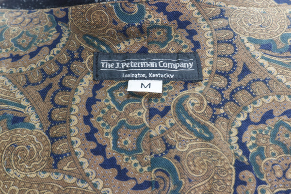 1996 JPeterman Leather & Paisley Vest     M