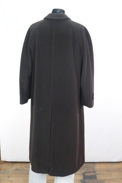 90s Giorgio Armani Brwn Wool Trench     L