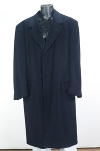 ‘01 Pal Zileri Black Wool Topcoat      L