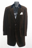 00s Edo Popken Brown Velvet Blazer     M