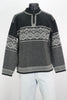 90s Nordic Design Gray Sweater      M