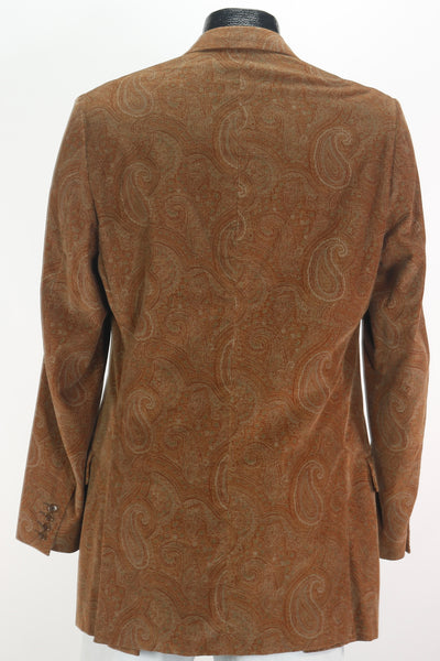 00s Paul Stuart Corduroy Paisley Blazer    L