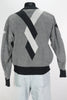 80s Sansabelt Cotton Blk/Wht Sweater      M