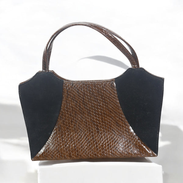 1950s Lennox Bags Lizard & Suede Purse