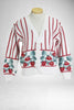 80s Cotton Strawberries Cardigan      M