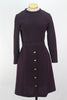 70s Betty Hartford Plum Dress       M