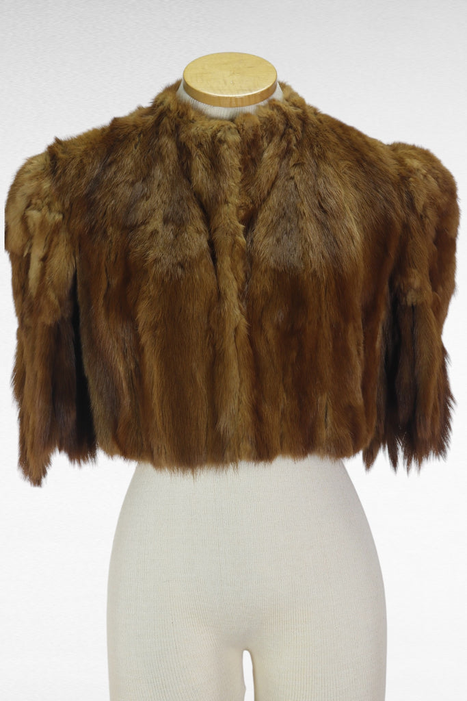 1940s Fox Fur Bolero      S/M