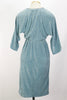 70s Slate Blue Terry Cloth Dress       M