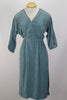 70s Slate Blue Terry Cloth Dress       M