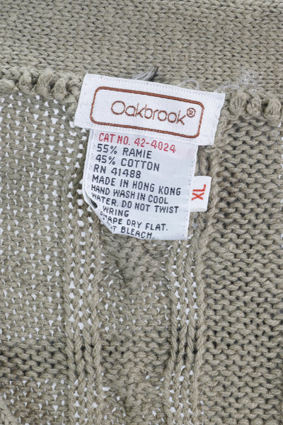 90s Oakbrook Cableknit Sweater Vest     XL