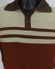 70s Kennington Russet Polo Sweater         M