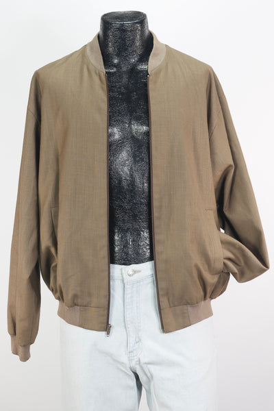 80s Sansabelt Cocoa Woven Jacket        L