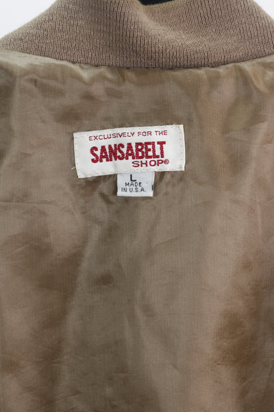 80s Sansabelt Cocoa Woven Jacket        L