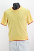 70s Alfie Yellow Terry & Red Ringer Shirt      M