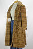 60s Connoisseur Plaid Cashmere Coat     M