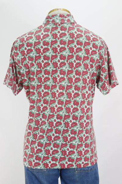 80s Jersey Poppy Top       M