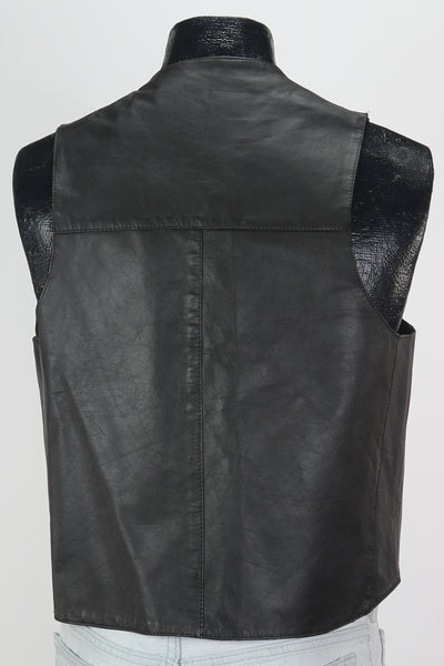 90s Gino Leather Vest       L